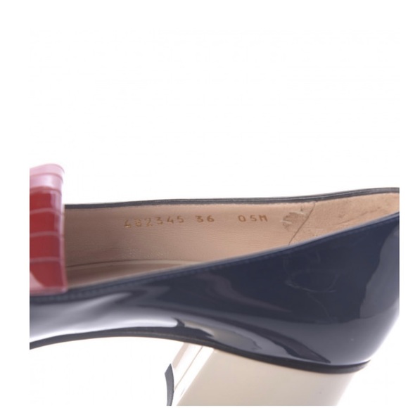 Studded Patent Gucci Marmont Pumps/Loafers - Picture 12 of 16